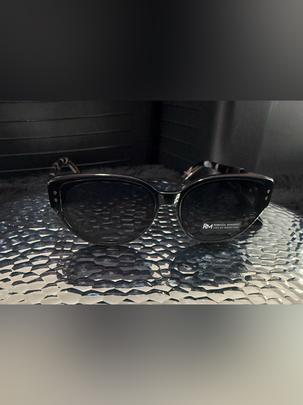 Rebecca Minkoff Soraya Cat-Eye Black Sunglasses